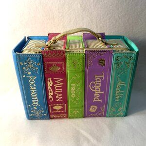 Disney Loungefly Stitch Shoppe Princess Books Volume 2 Crossbody Bag Purse NoPin